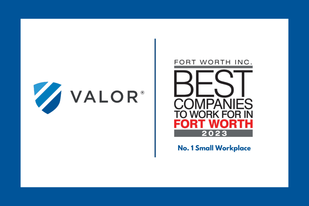 Valor Ranked No. 1 Small Workplace