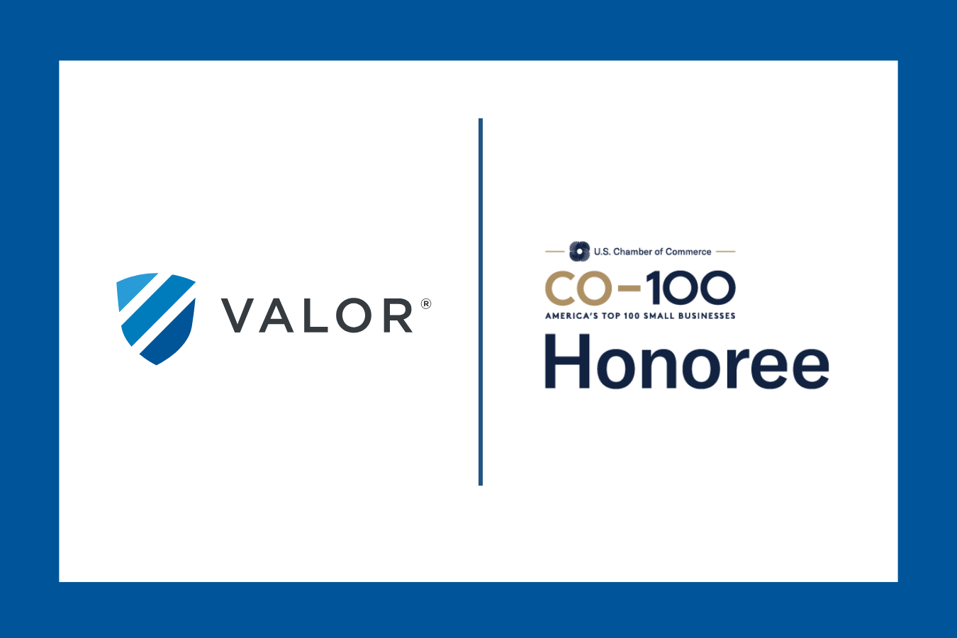 Valor Named One of America’s Top 100 Small Businesses