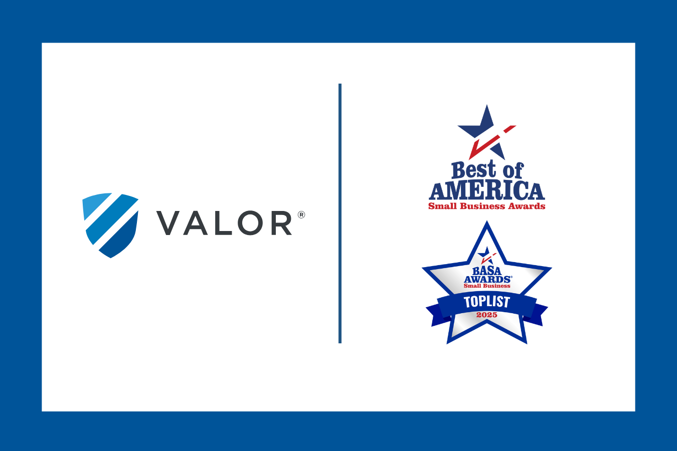 Valor Wins Best of America Small Business Award for Best Entrepreneur