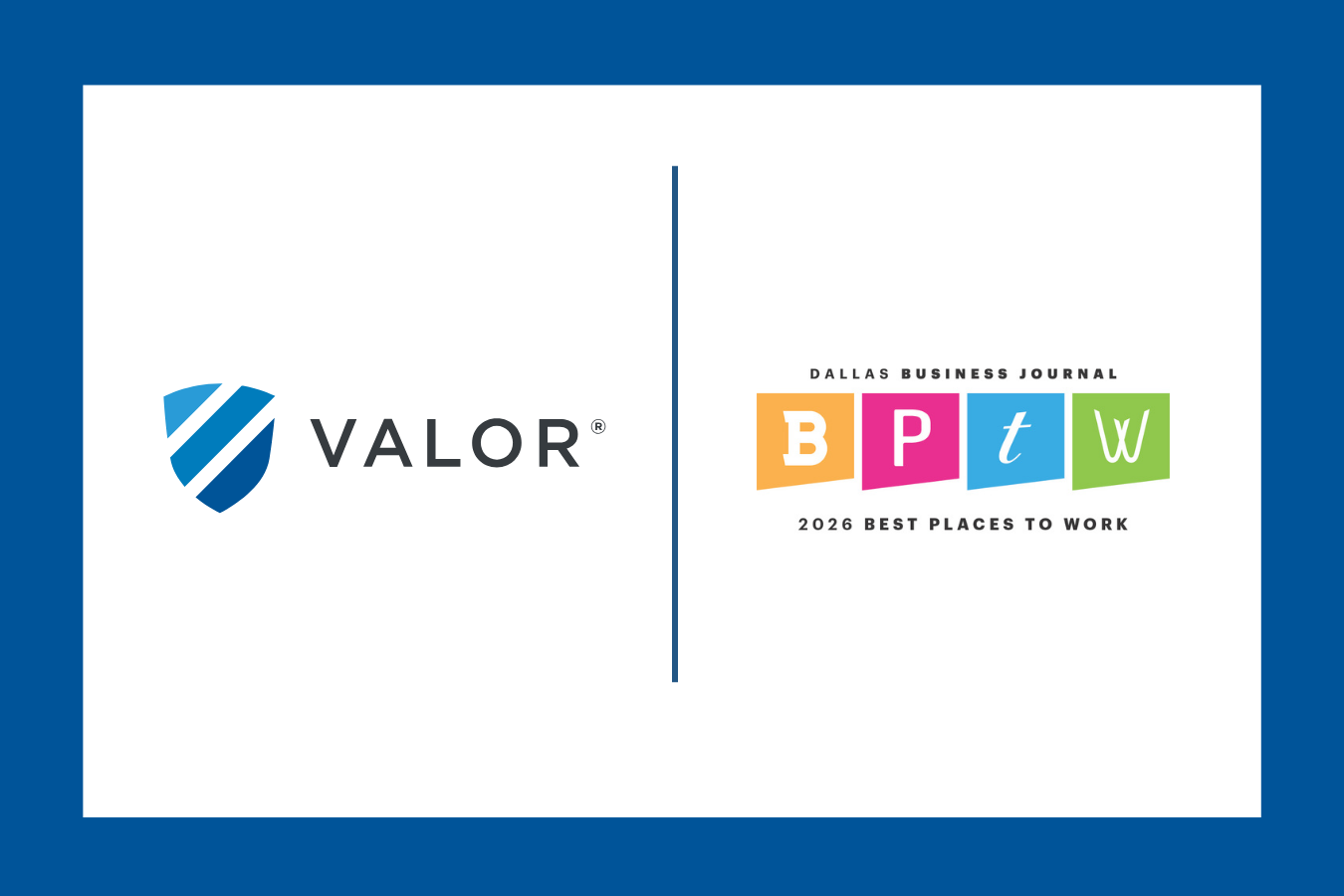 Valor Named a 2026 Dallas Business Journal Best Place to Work